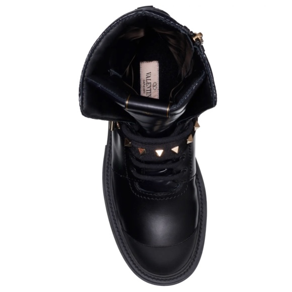 NIB $1390 Valentino Garavani Rockstud Combat Boot in size 37! - Picture 4 of 6